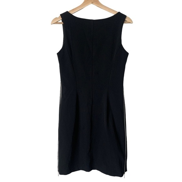 A.B.S. By Allen Schwartz Side Zippers Sleeveless Bodycon Mini Dress Black Sz 10 - Picture 5 of 11